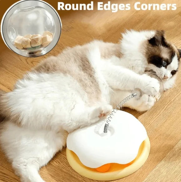 Pakko & Fufu - Interactive Cat Slow Feeder Toy for Food Dispensing