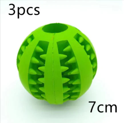 Pakko & Fufu Interactive Rubber Slow Feeder Dog Ball