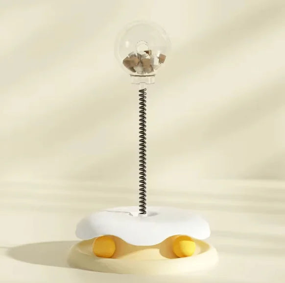 Pakko & Fufu - Interactive Cat Slow Feeder Toy for Food Dispensing