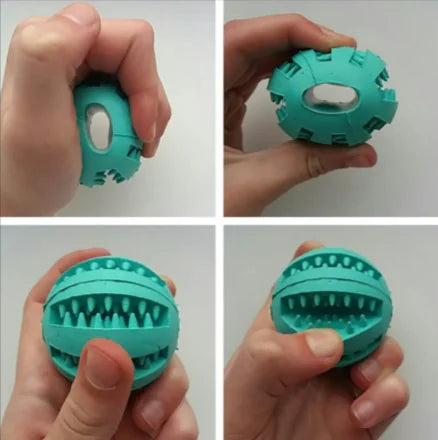 Pakko & Fufu Interactive Rubber Slow Feeder Dog Ball