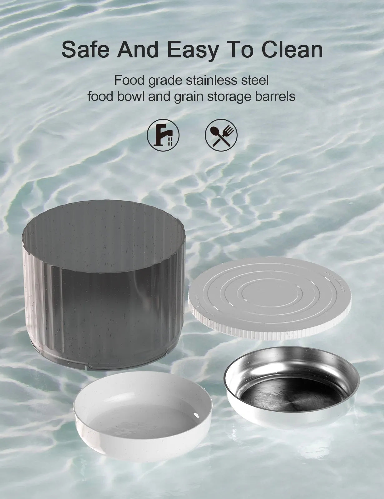 Pakko & Fufu – Smart Auto Pet Feeder (4L, WIFI and App-Controlled)