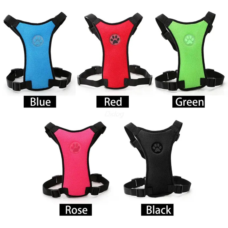 Pakko & Fufu  – Breathable Dog Car Harness with Seatbelt