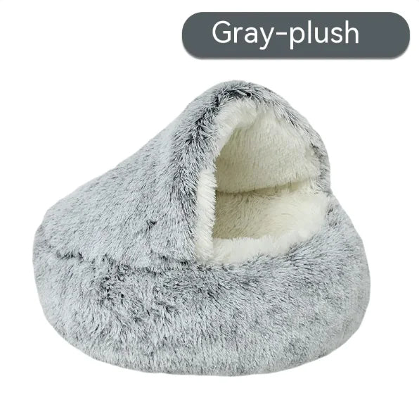 Pakko & Fufu - Plush Shell Cave Bed