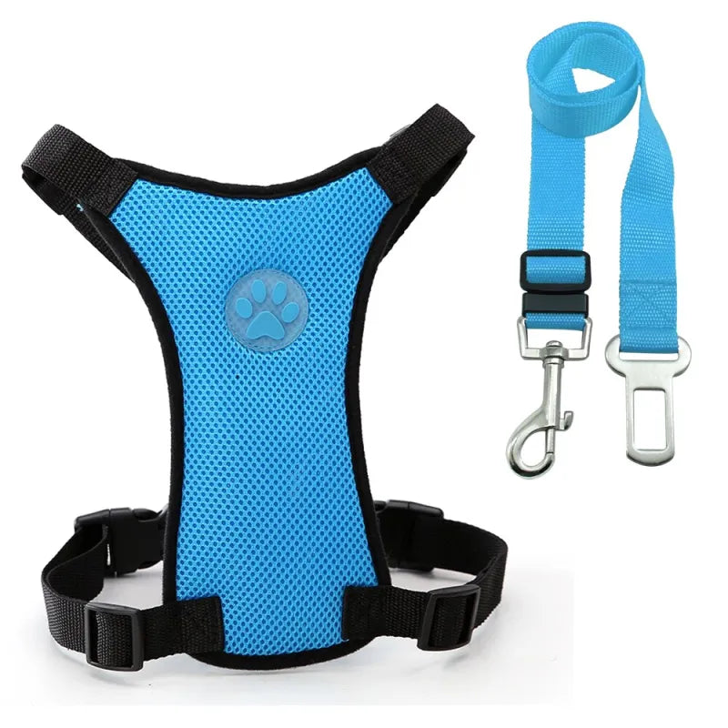 Pakko & Fufu  – Breathable Dog Car Harness with Seatbelt