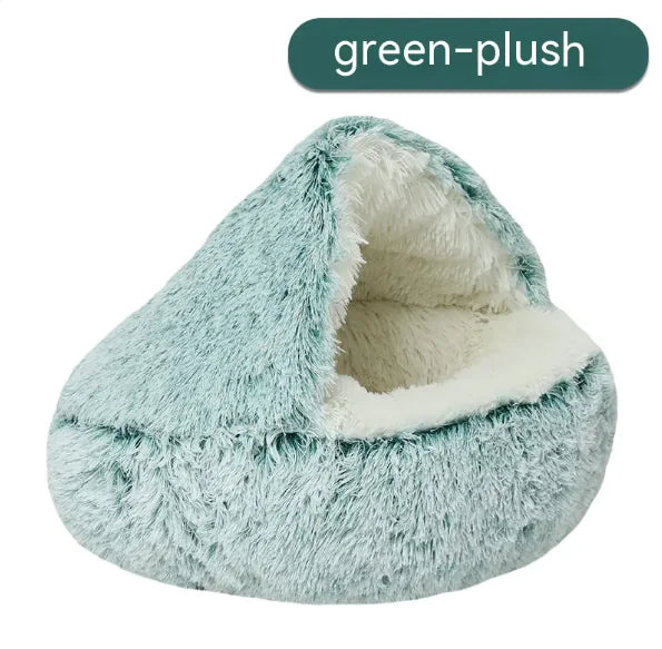 Pakko & Fufu - Plush Shell Cave Bed