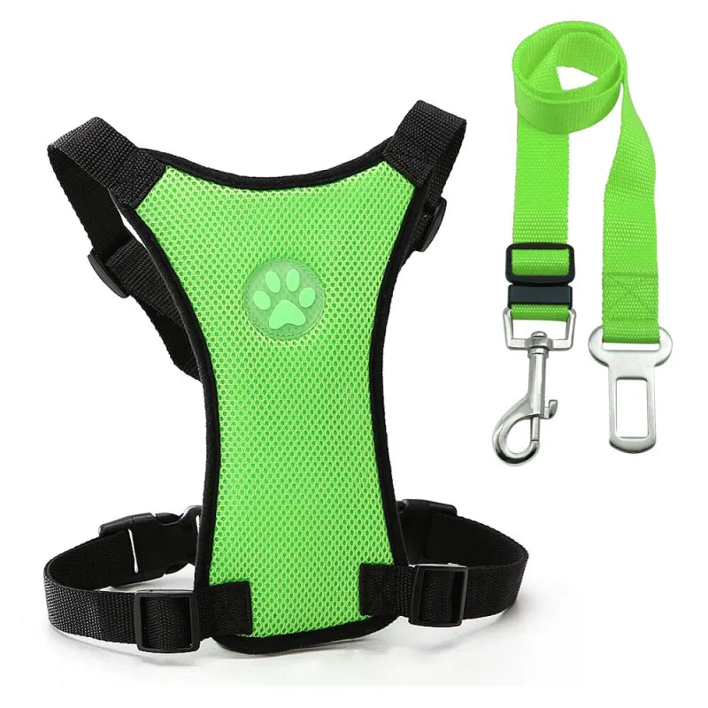 Pakko & Fufu  – Breathable Dog Car Harness with Seatbelt