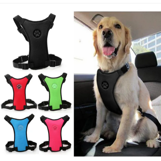 Pakko & Fufu  – Breathable Dog Car Harness with Seatbelt