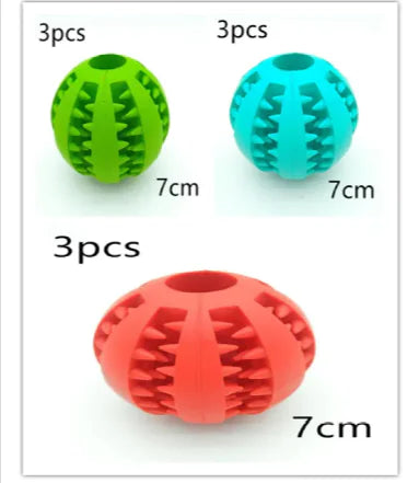 Pakko & Fufu Interactive Rubber Slow Feeder Dog Ball