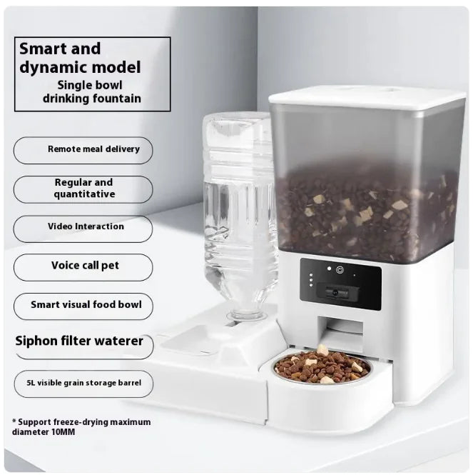 Pakko & Fufu - Smart Dual Feeder With Camera & Timer