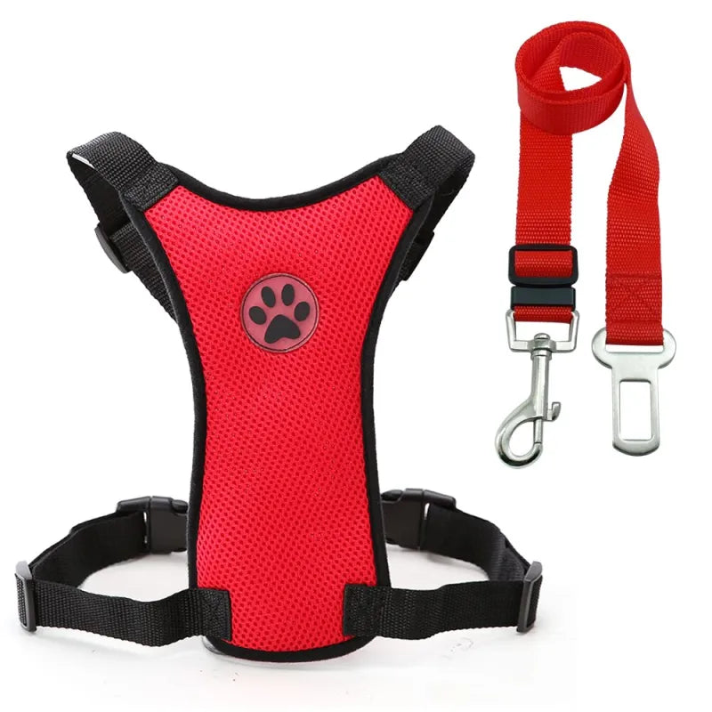 Pakko & Fufu  – Breathable Dog Car Harness with Seatbelt