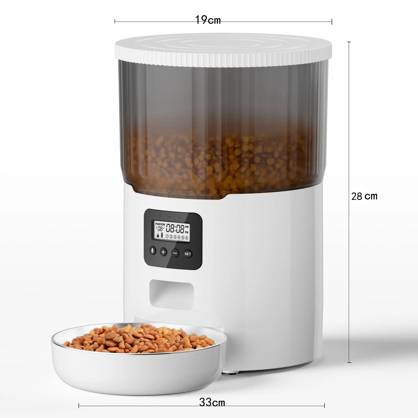 Pakko & Fufu – Smart Auto Pet Feeder (4L, WIFI and App-Controlled)