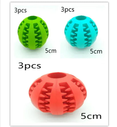 Pakko & Fufu Interactive Rubber Slow Feeder Dog Ball